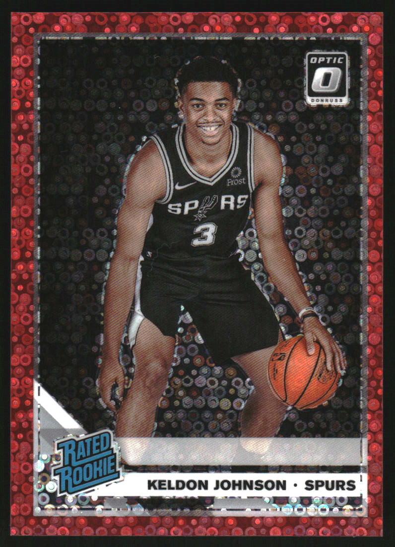 2019-20 Donruss Optic Fast Break Red #186 Keldon Johnson RR RC /85