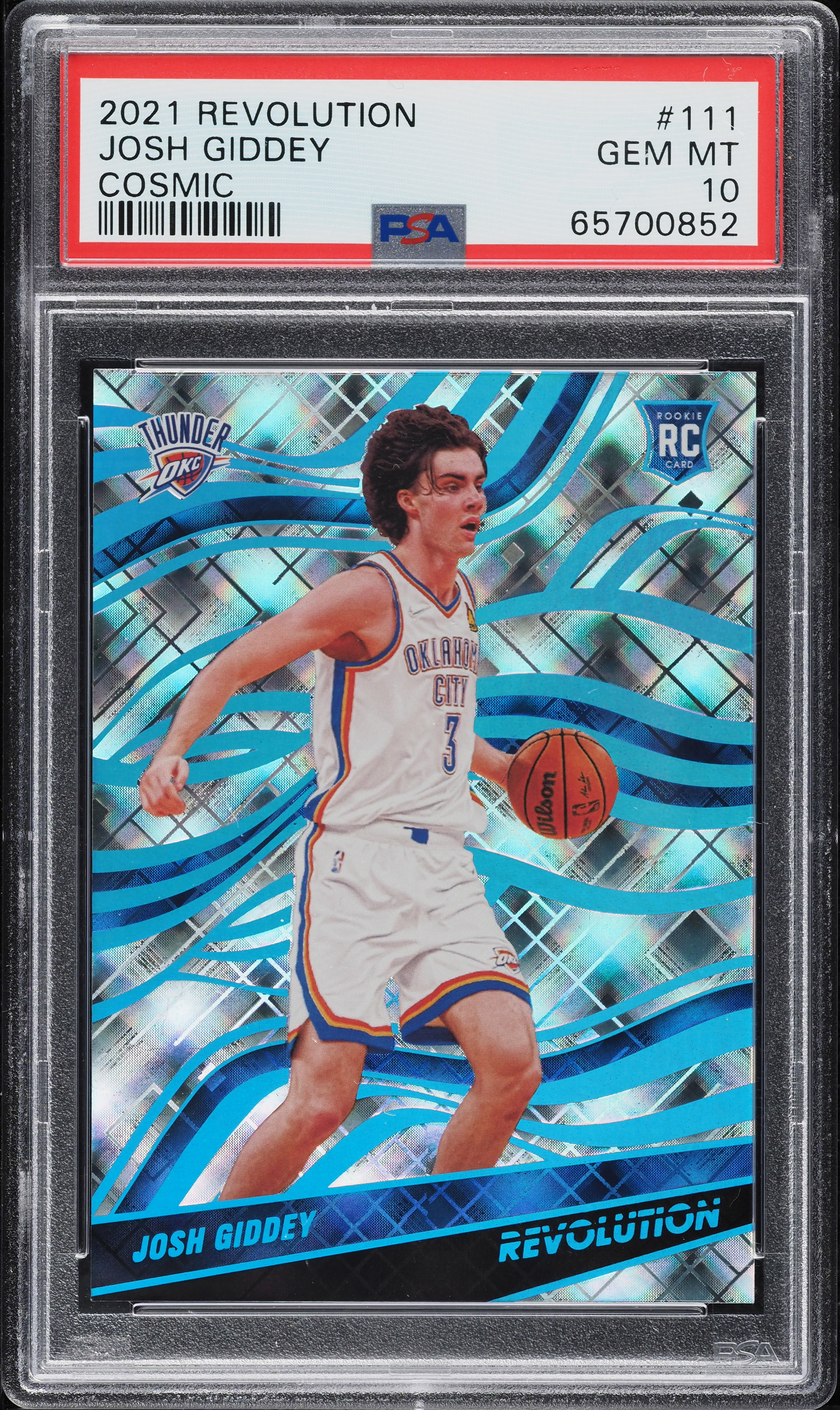 2021 Panini Revolution Cosmic Josh Giddey ROOKIE /99 #111 PSA 10 GEM MINT