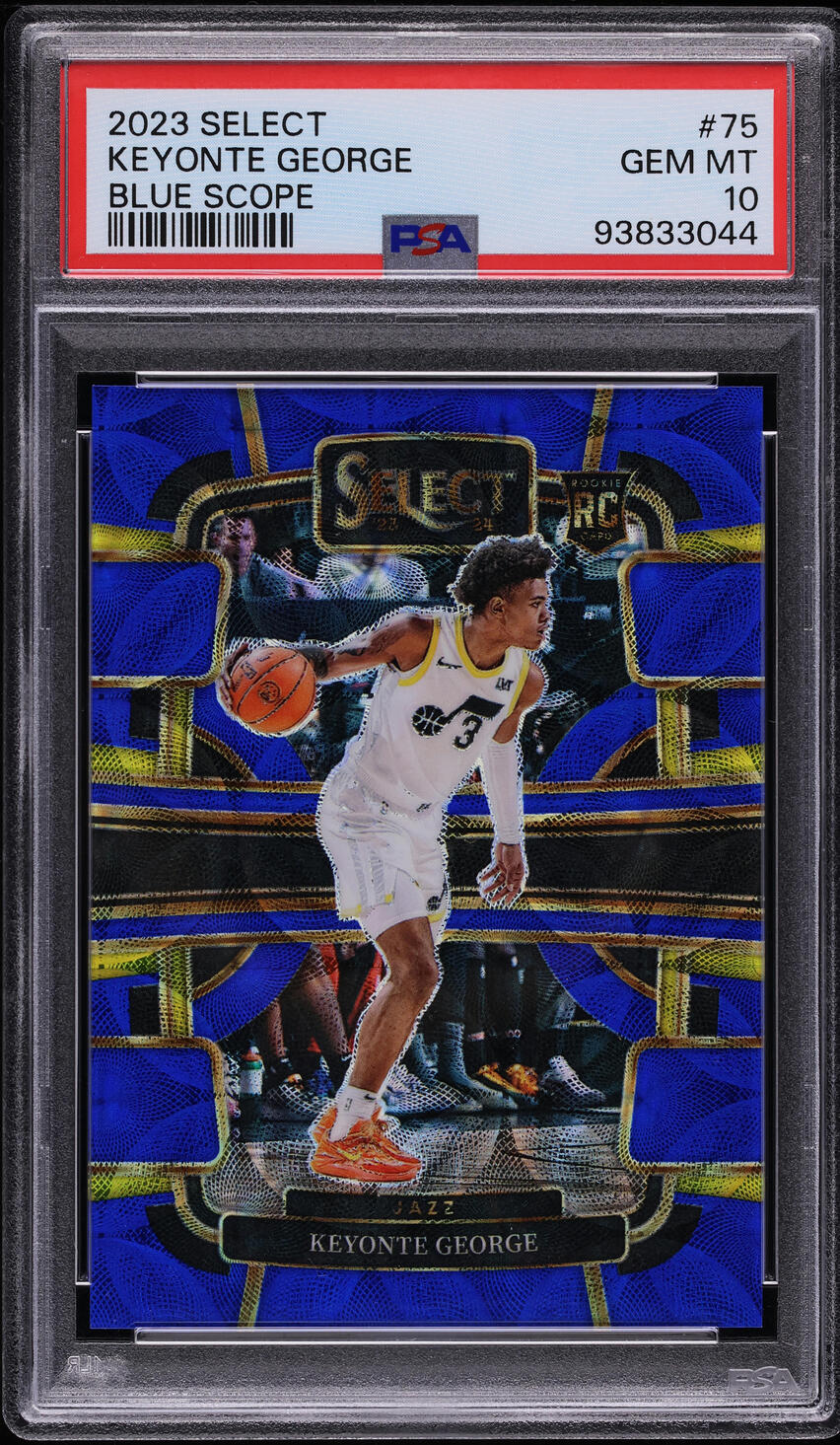 2023 Select Concourse Blue Scope Prizm Keyonte George ROOKIE /249 #75 PSA 10 GEM