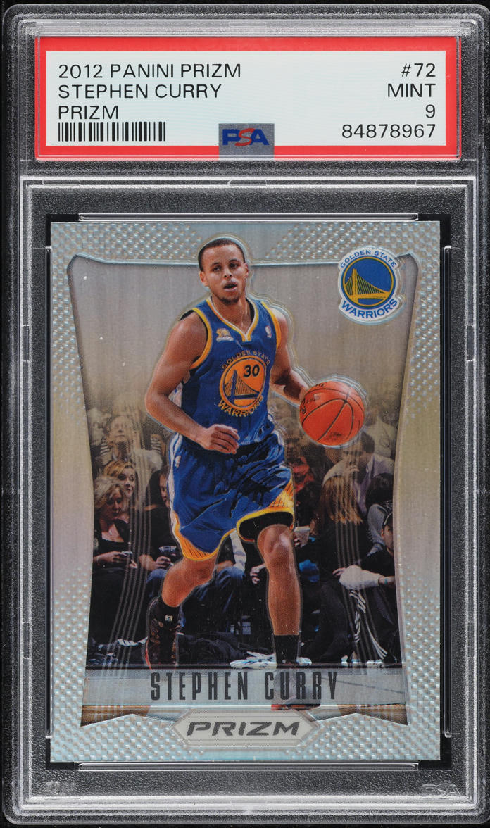 2012 Panini Prizm Silver Stephen Curry #72 PSA 9 MINT