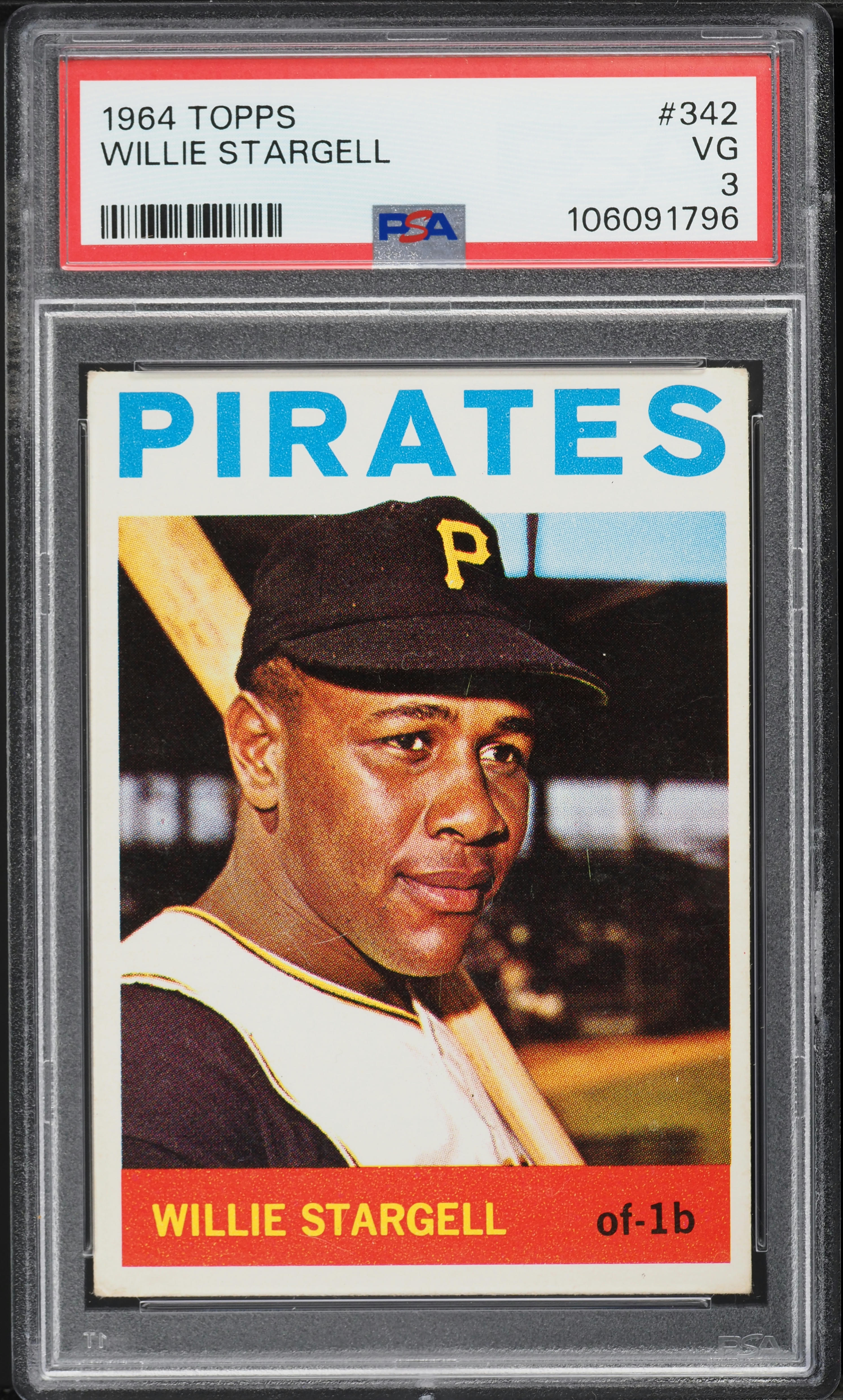 1964 Topps Willie Stargell #342 PSA 3 VG