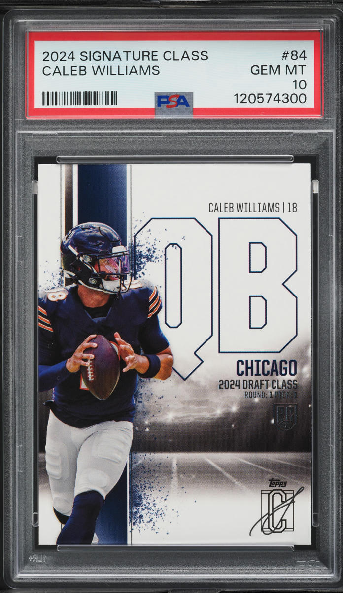 2024 Topps Signature Class Caleb Williams ROOKIE #84 PSA 10 GEM MINT
