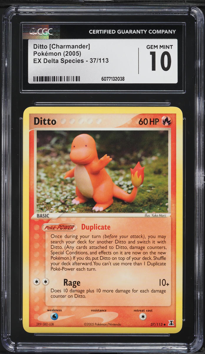 2005 Pokemon EX Delta Species Ditto [Charmander] #37 CGC 10 GEM MINT
