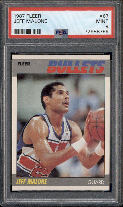 1987 Fleer #67 Jeff Malone PSA 9