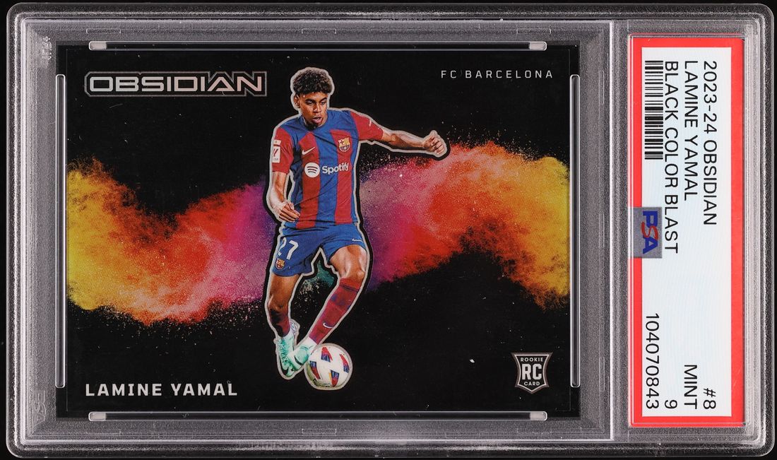 Lamine Yamal 2023 Obsidian #8 Black Color Blast /(SSP) Price