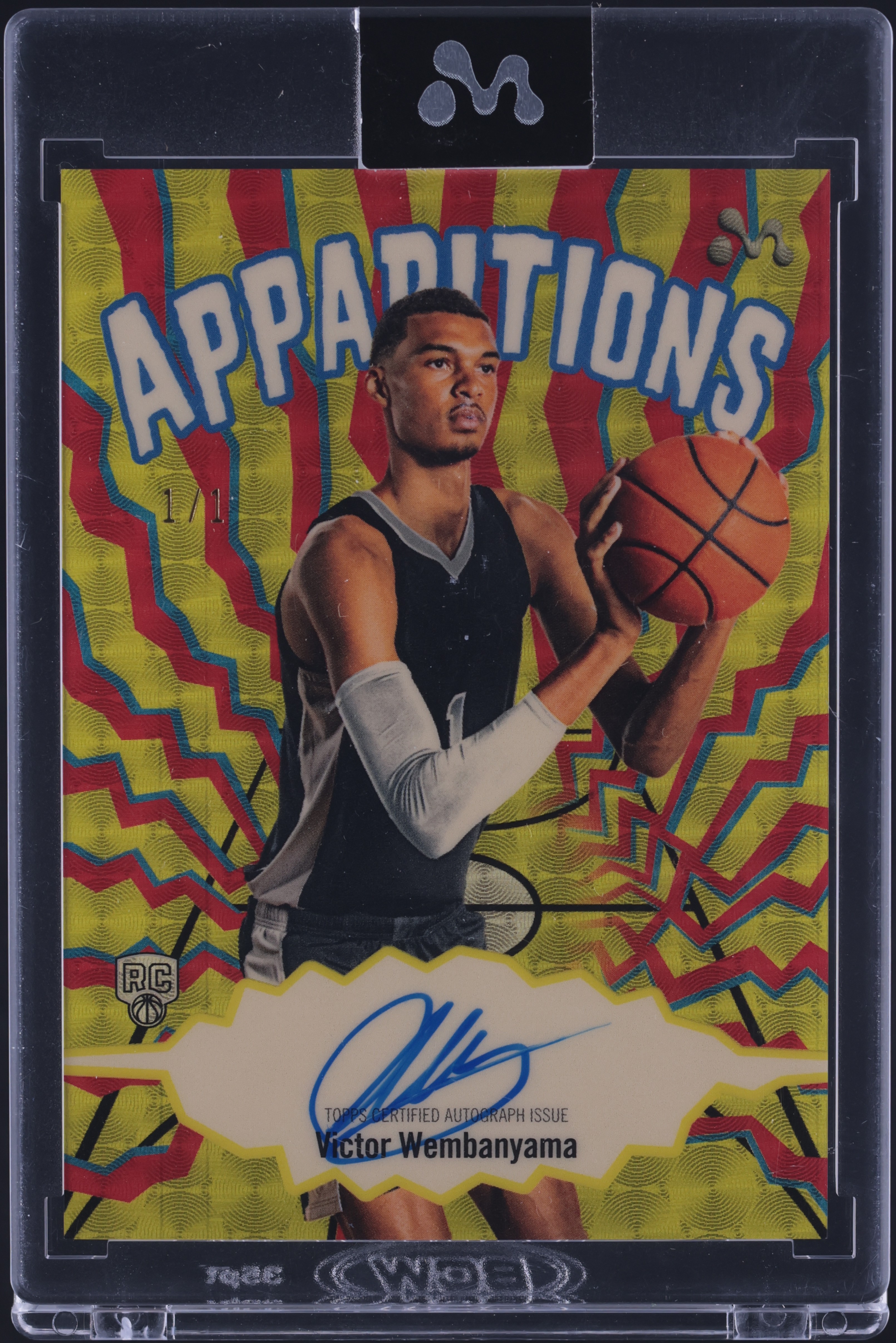 2023 Topps Mercury Apparitions Superfractor Victor Wembanyama RC AUTO 1/1 #VW-4