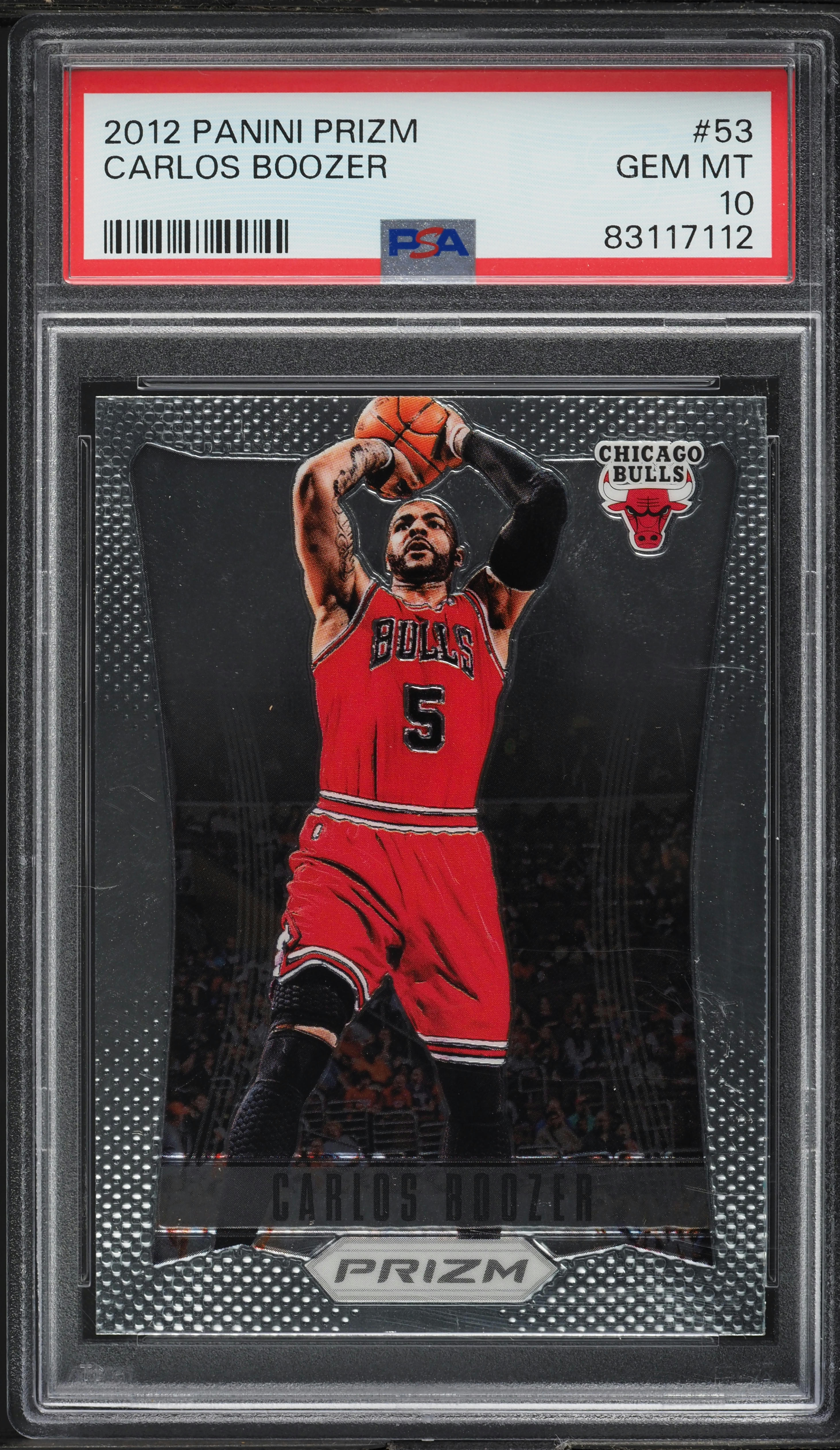 2012 Panini Prizm Carlos Boozer #53 PSA 10 GEM MINT