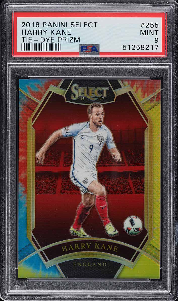 2016 Panini Select Tie-Dye Prizm Harry Kane /30 #255 PSA 9 MINT