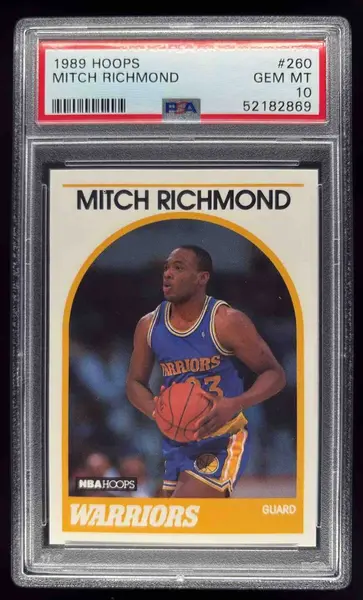 1989-90 Hoops #260 Mitch Richmond RC PSA 10