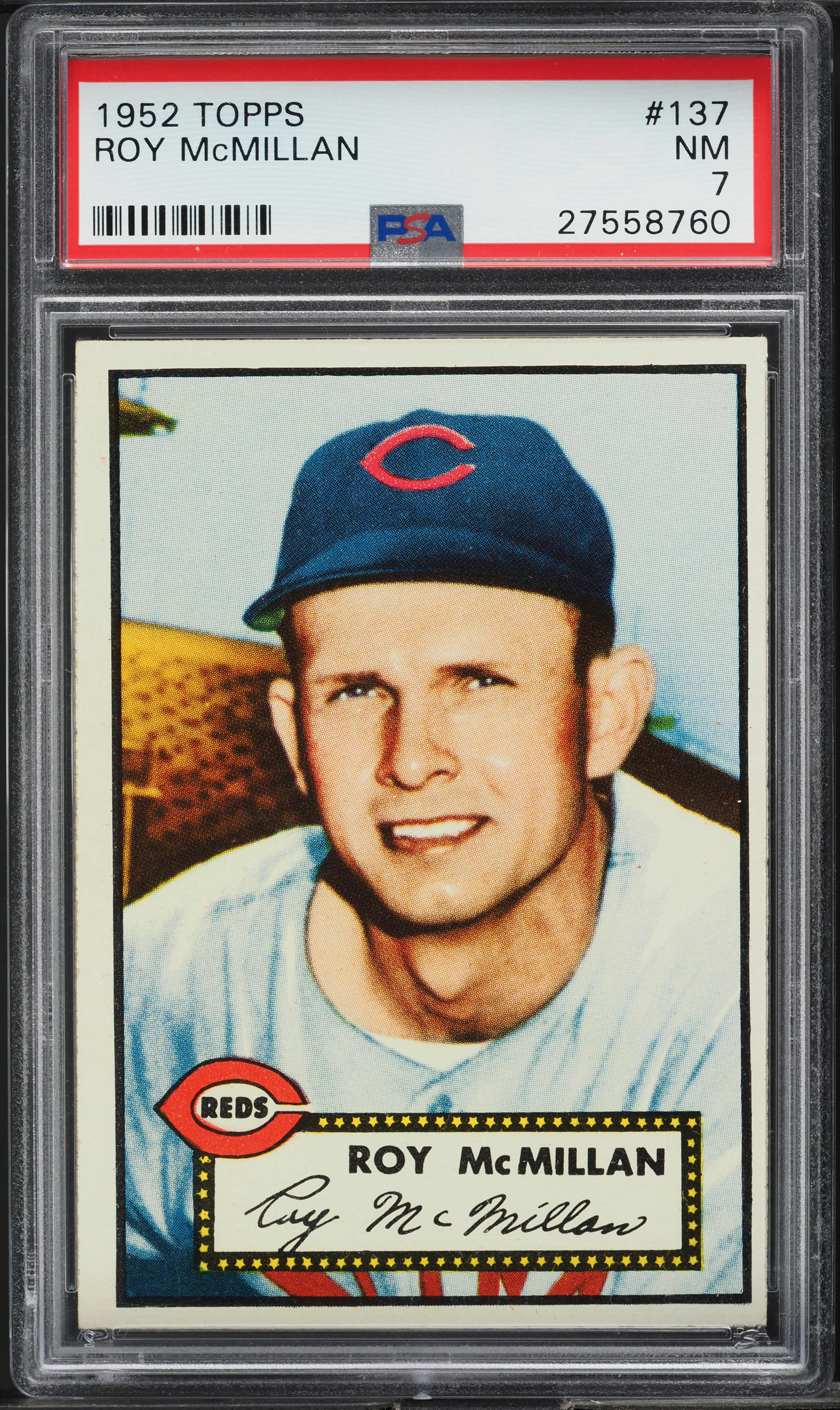 1952 Topps Roy McMillan #137 PSA 7 NRMT