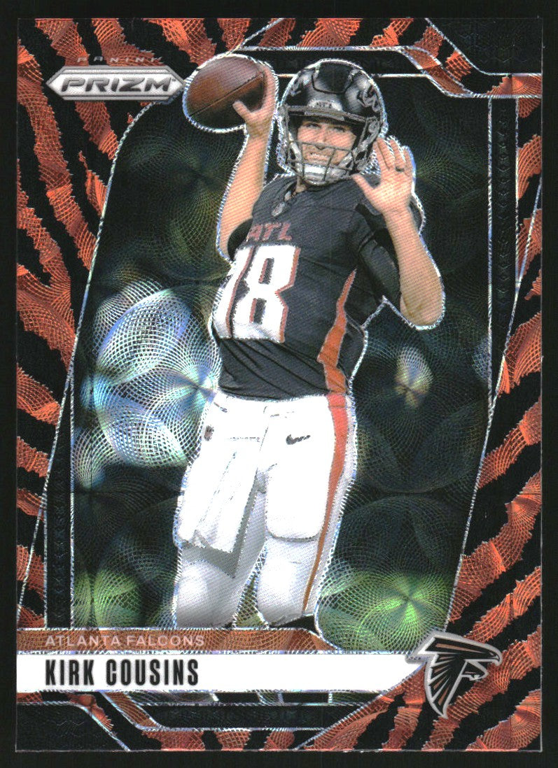 2024 Panini Prizm Prizms Choice Tiger Stripe #10 Kirk Cousins