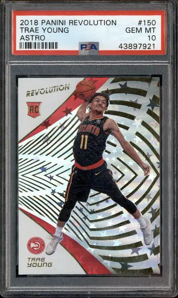 2018 Panini Revolution Astro #150 Trae Young RC Rookie PSA 10