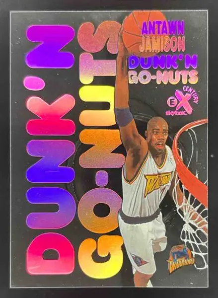 1998-99 Skybox x E-X Century Dunk'N Go Nuts #11DG Antawn Jamison RC