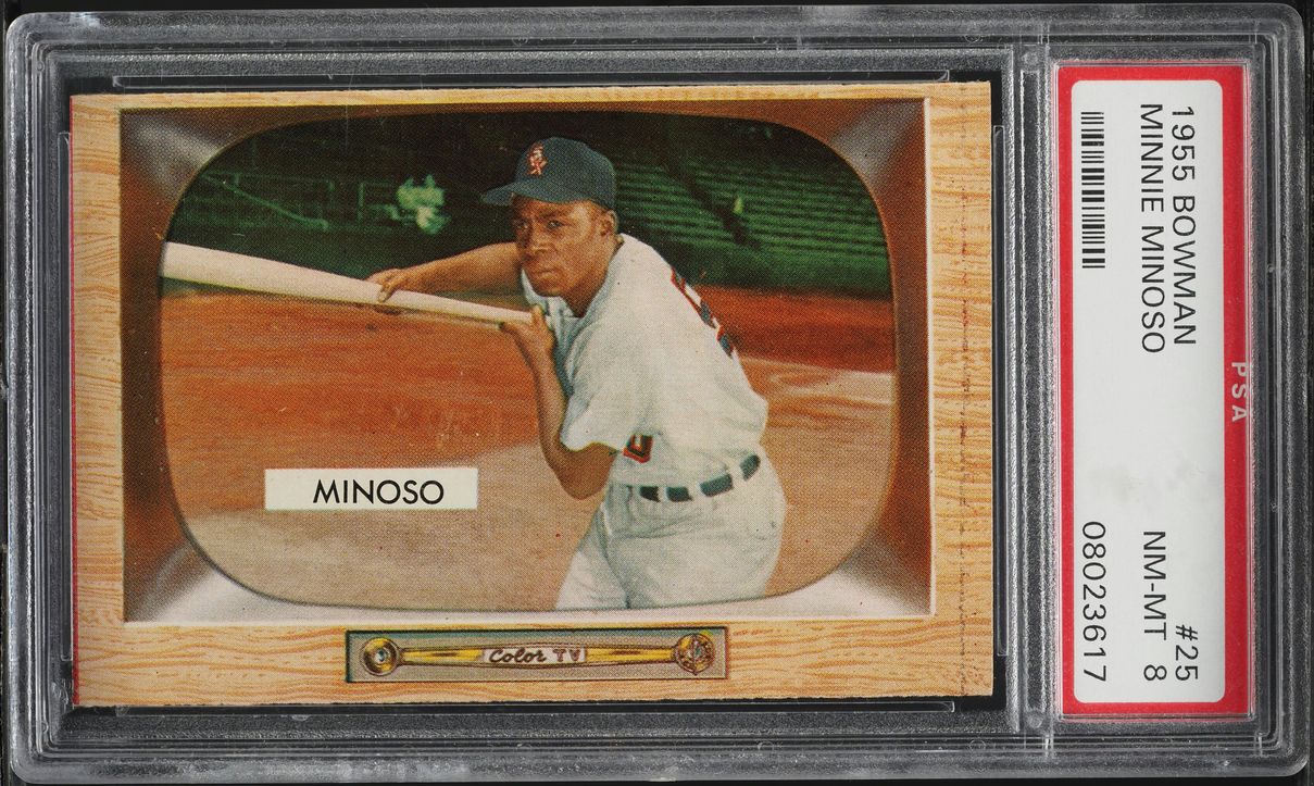 1955 Bowman Minnie Minoso #25 PSA 8 NM-MT