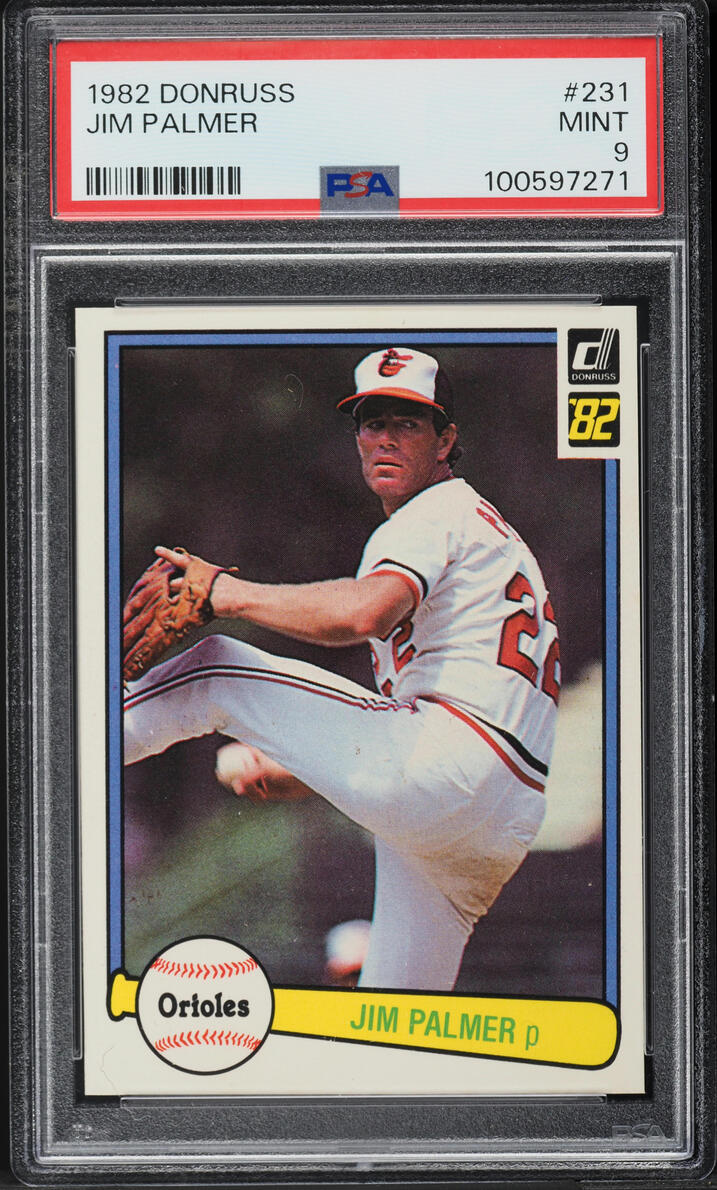 1982 Donruss Jim Palmer #231 PSA 9 MINT