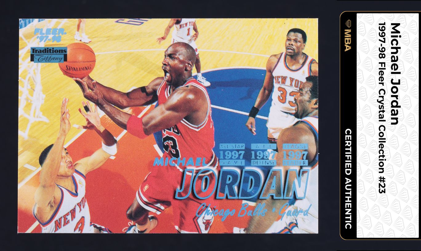 1997 Fleer Tiffany Michael Jordan #23 MBA AUTH