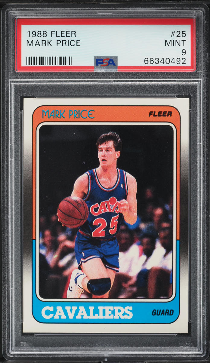 1988 Fleer Basketball Mark Price ROOKIE #25 PSA 9 MINT