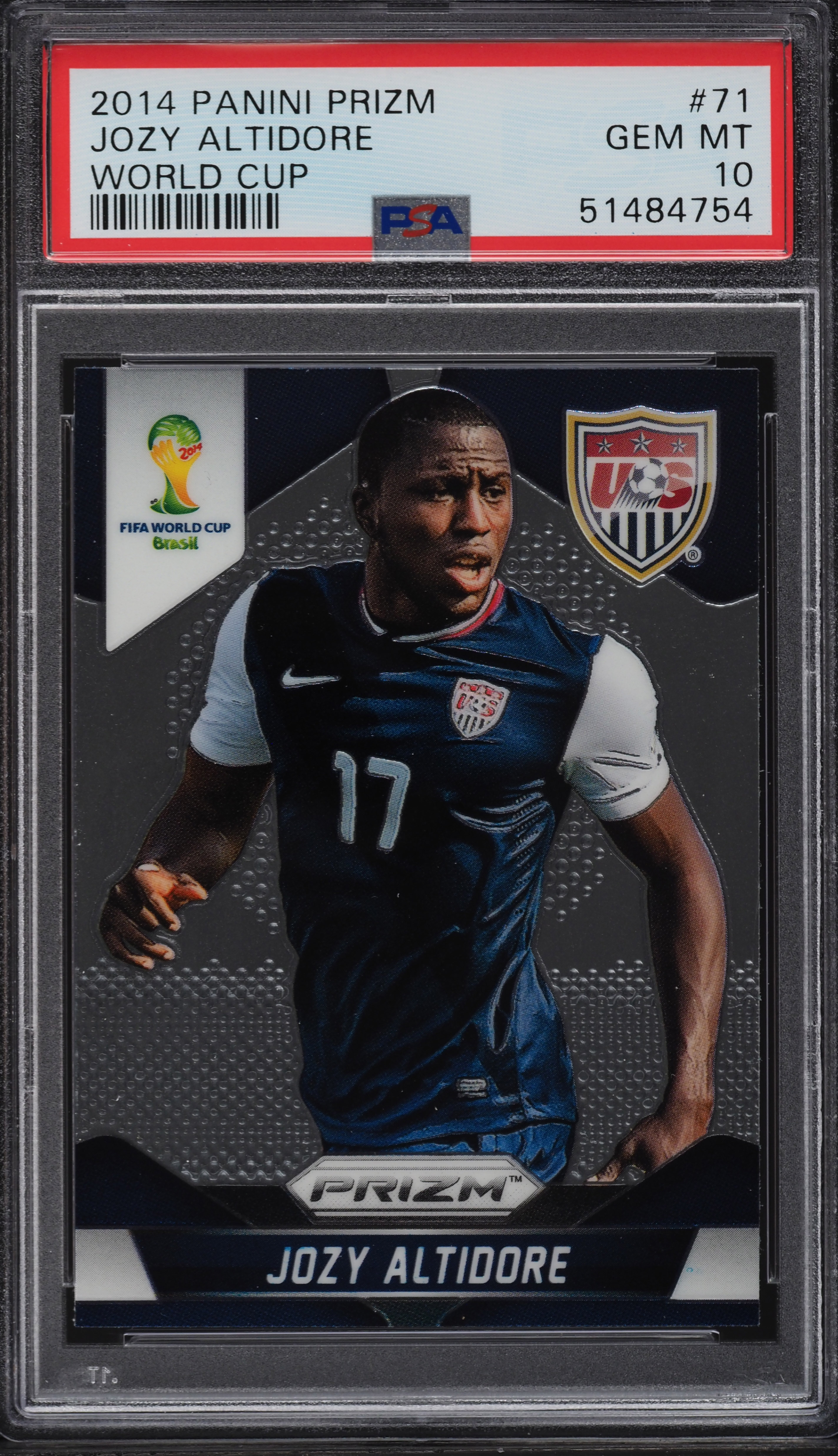 2014 Panini Prizm World Cup Jozy Altidore #71 PSA 10 GEM MINT