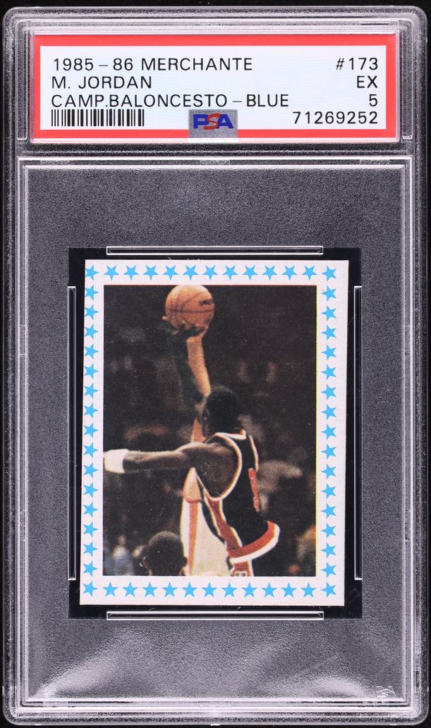 1985 Merchante Campeonato Blue Michael Jordan ROOKIE #173 PSA 5 EX