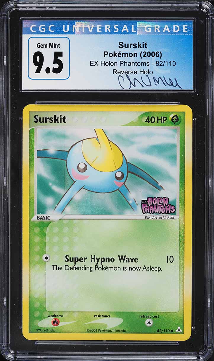 2006 Pokemon EX Holon Phantoms Reverse Holo Surskit #82 CGC 9.5 GEM MINT
