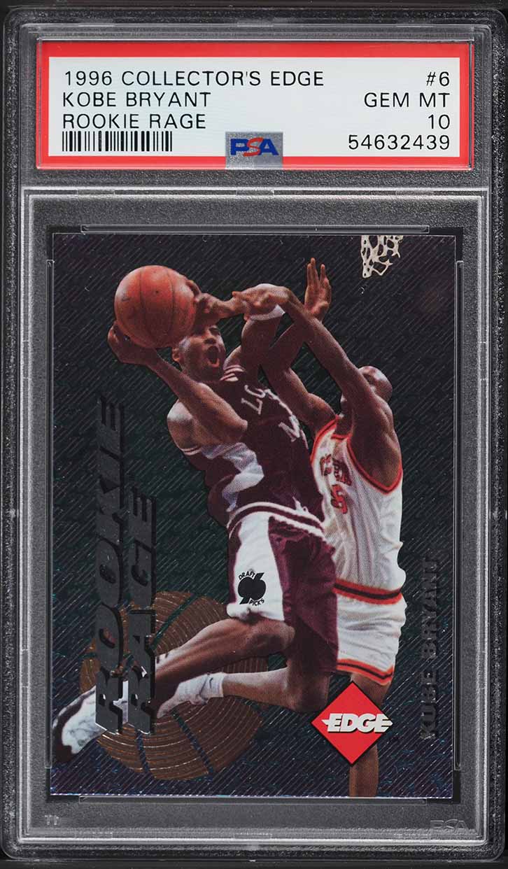 1996 Collector's Edge Rage Kobe Bryant ROOKIE #6 PSA 10 GEM MINT