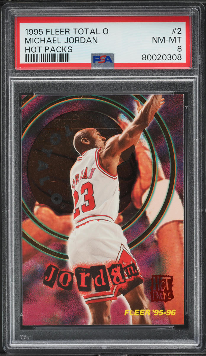 1995 Fleer Total O Hot Pack Michael Jordan #2 PSA 8 NM-MT