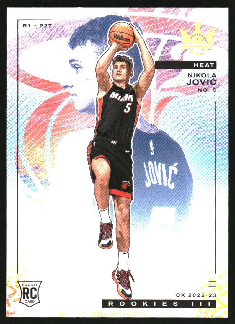 2022-23 Court Kings #166 Nikola Jovic RC Rookie