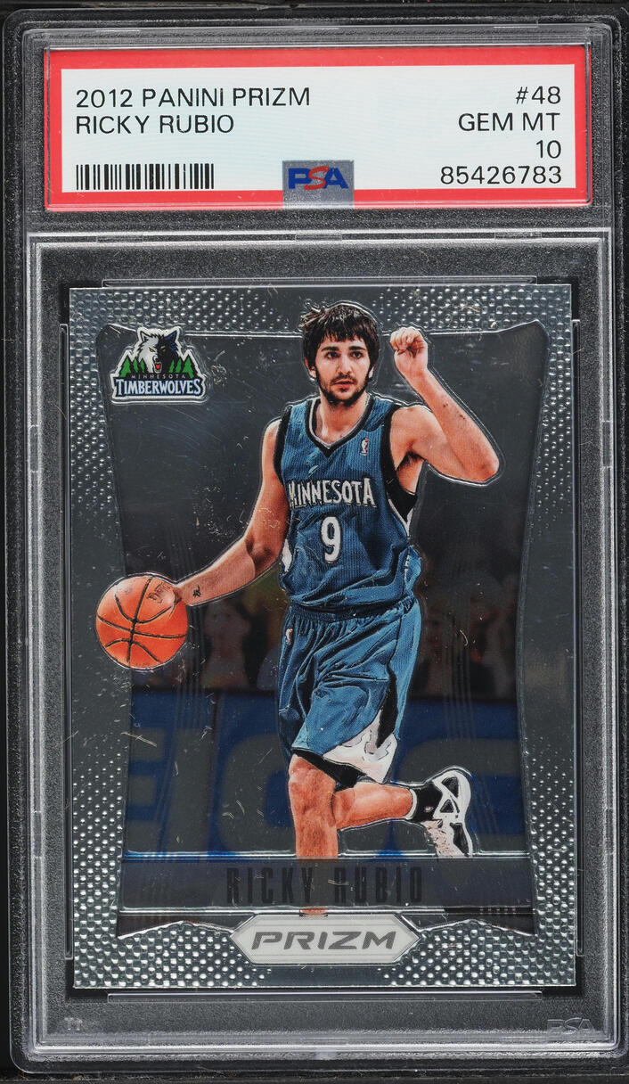 2012 Panini Prizm Ricky Rubio #48 PSA 10 GEM MINT