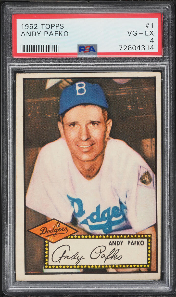 1952 Topps Andy Pafko #1 PSA 4 VGEX