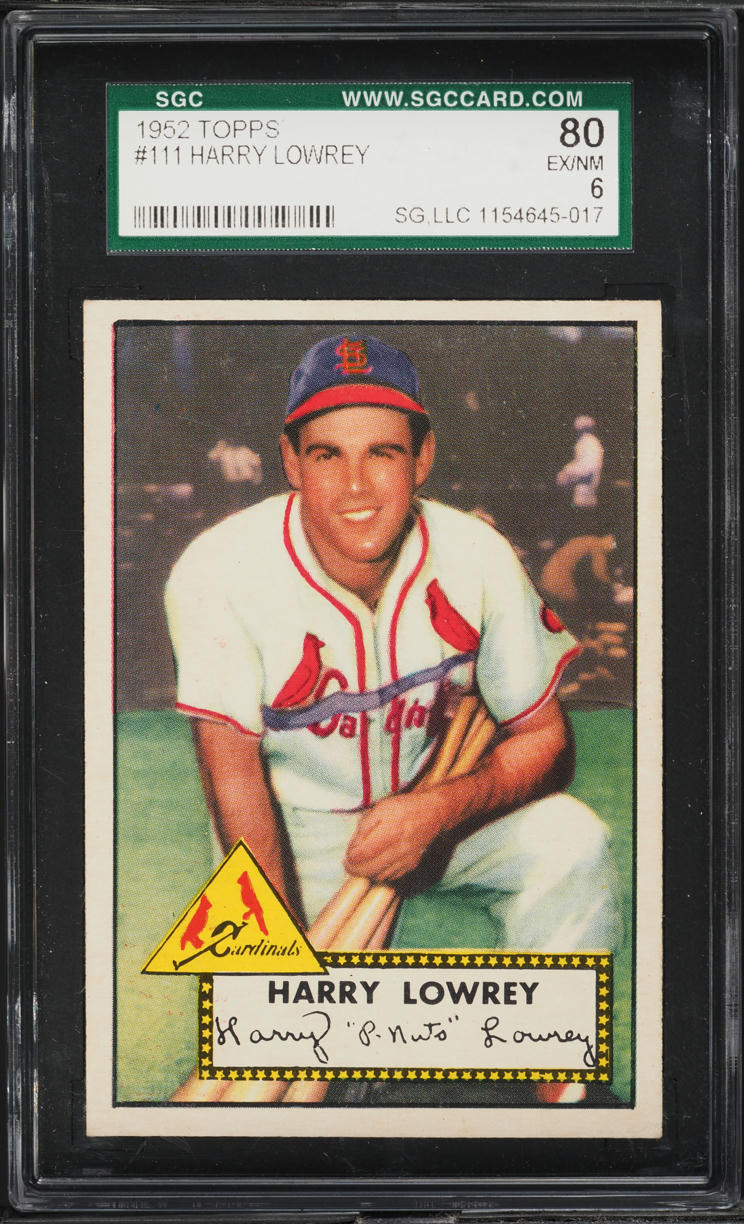 1952 Topps Harry Lowrey #111 SGC 6 EXMT