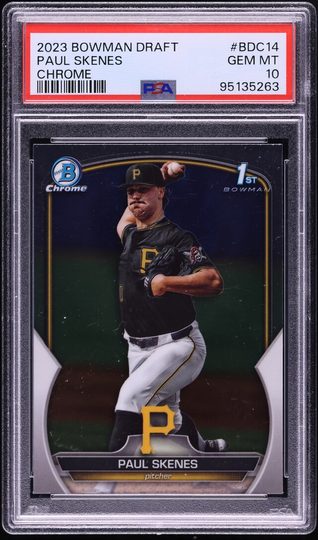 2023 Bowman Chrome Draft Paul Skenes PROSPECT #BDC-14 PSA 10 GEM MINT