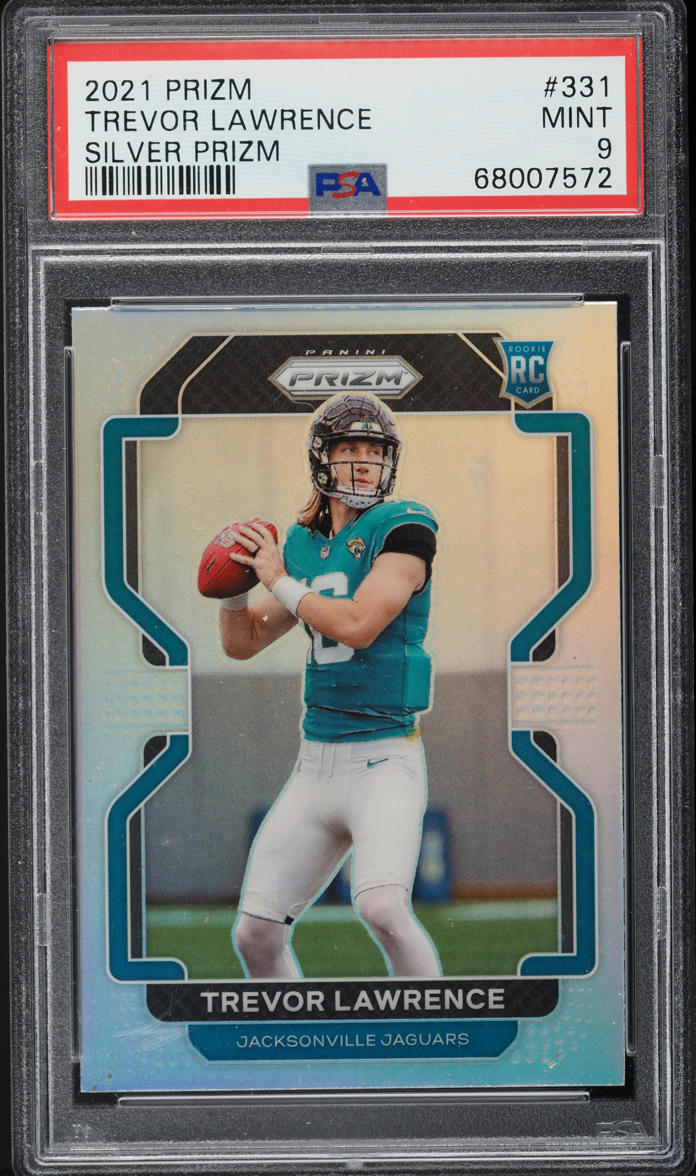 2021 Panini Prizm Silver Trevor Lawrence ROOKIE #331 PSA 9 MINT