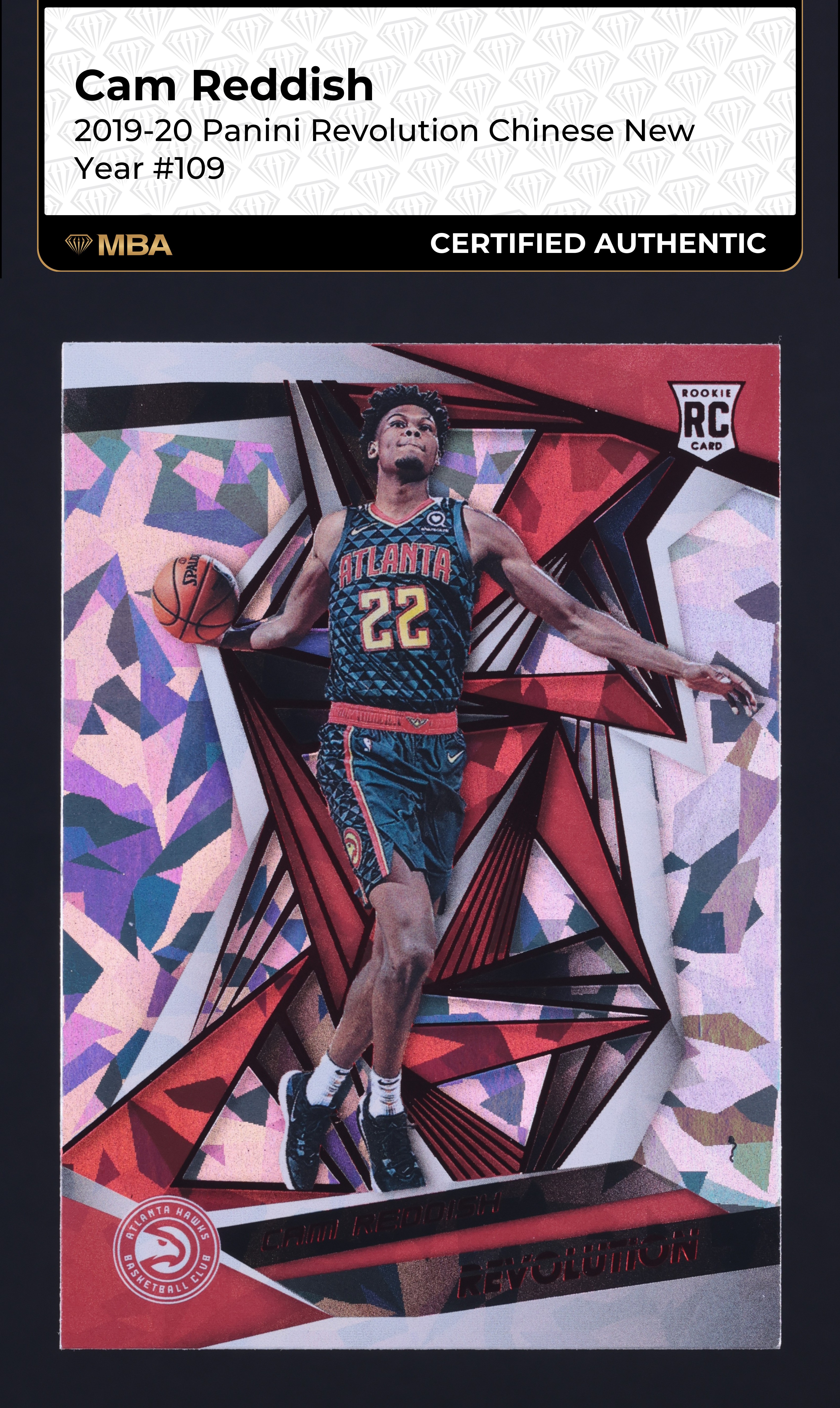2019 Panini Revolution Chinese New Year Cam Reddish ROOKIE #109 MBA AUTH