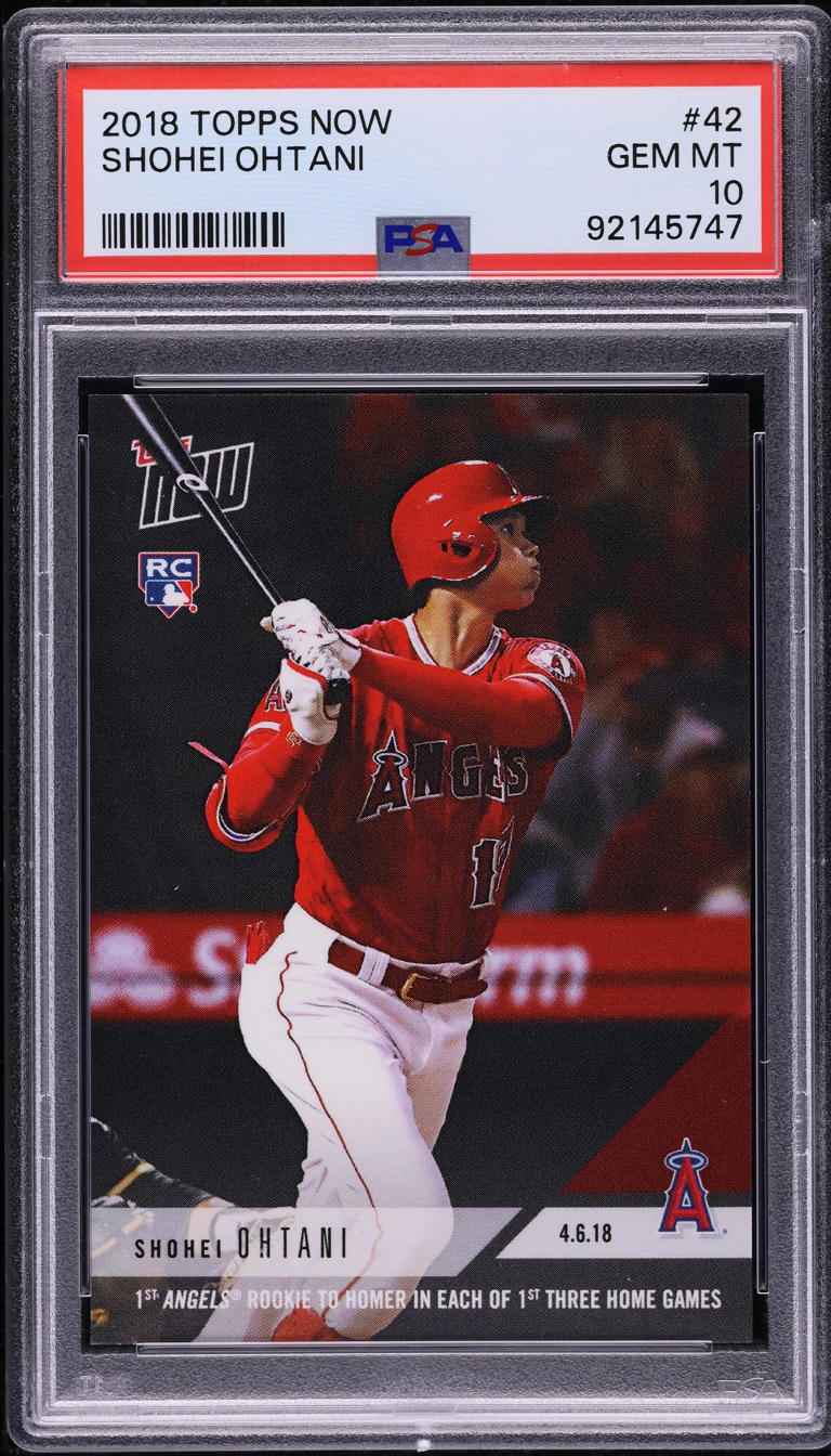 2018 Topps Now Shohei Ohtani ROOKIE #42 PSA 10 GEM MINT