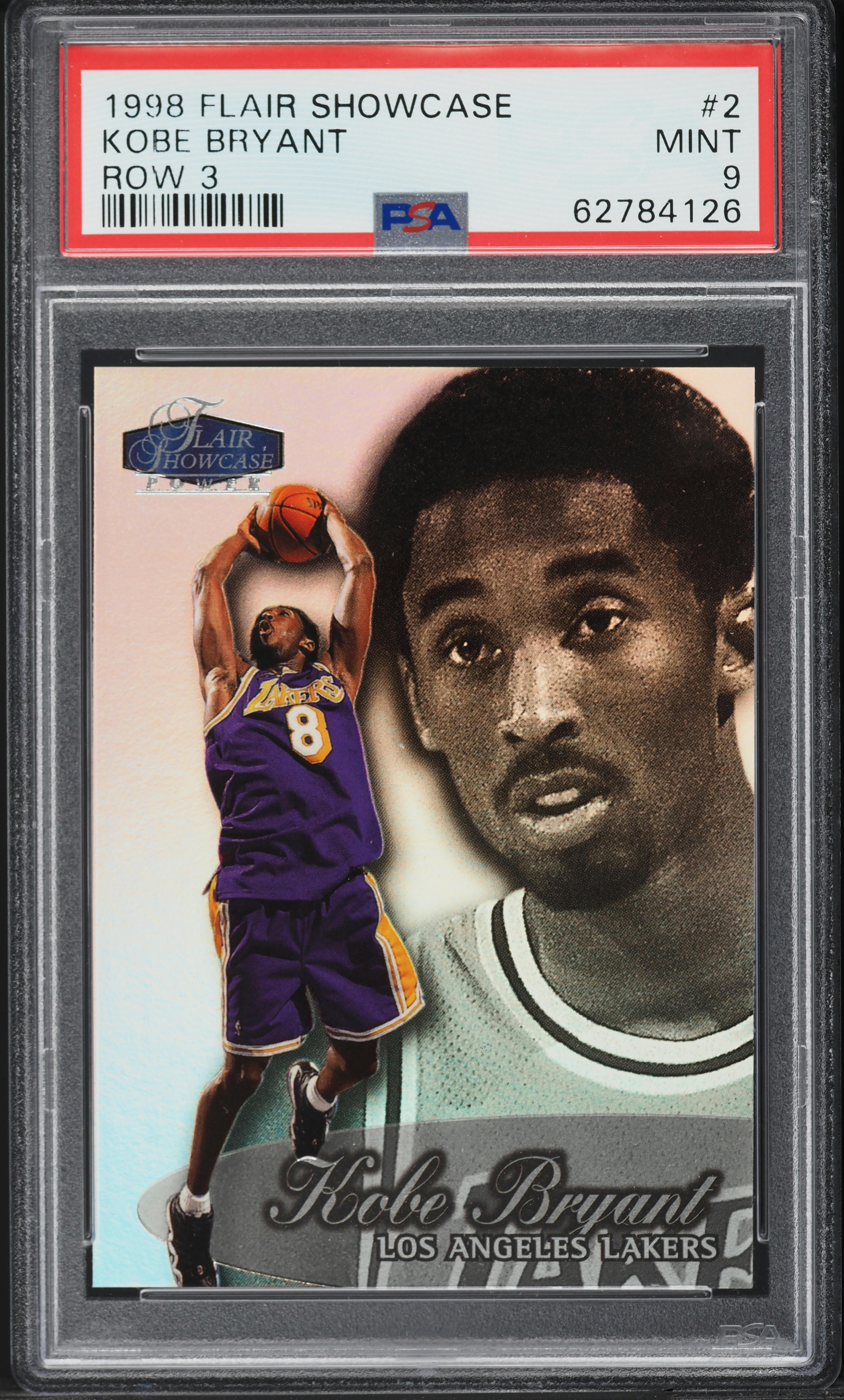 1998 Flair Showcase Row 3 Kobe Bryant #2 PSA 9 MINT