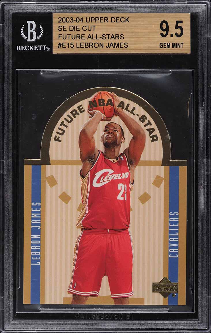 2003 Upper Deck Future All-Star Die-Cut LeBron James ROOKIE #E15 BGS 9.5 GEM