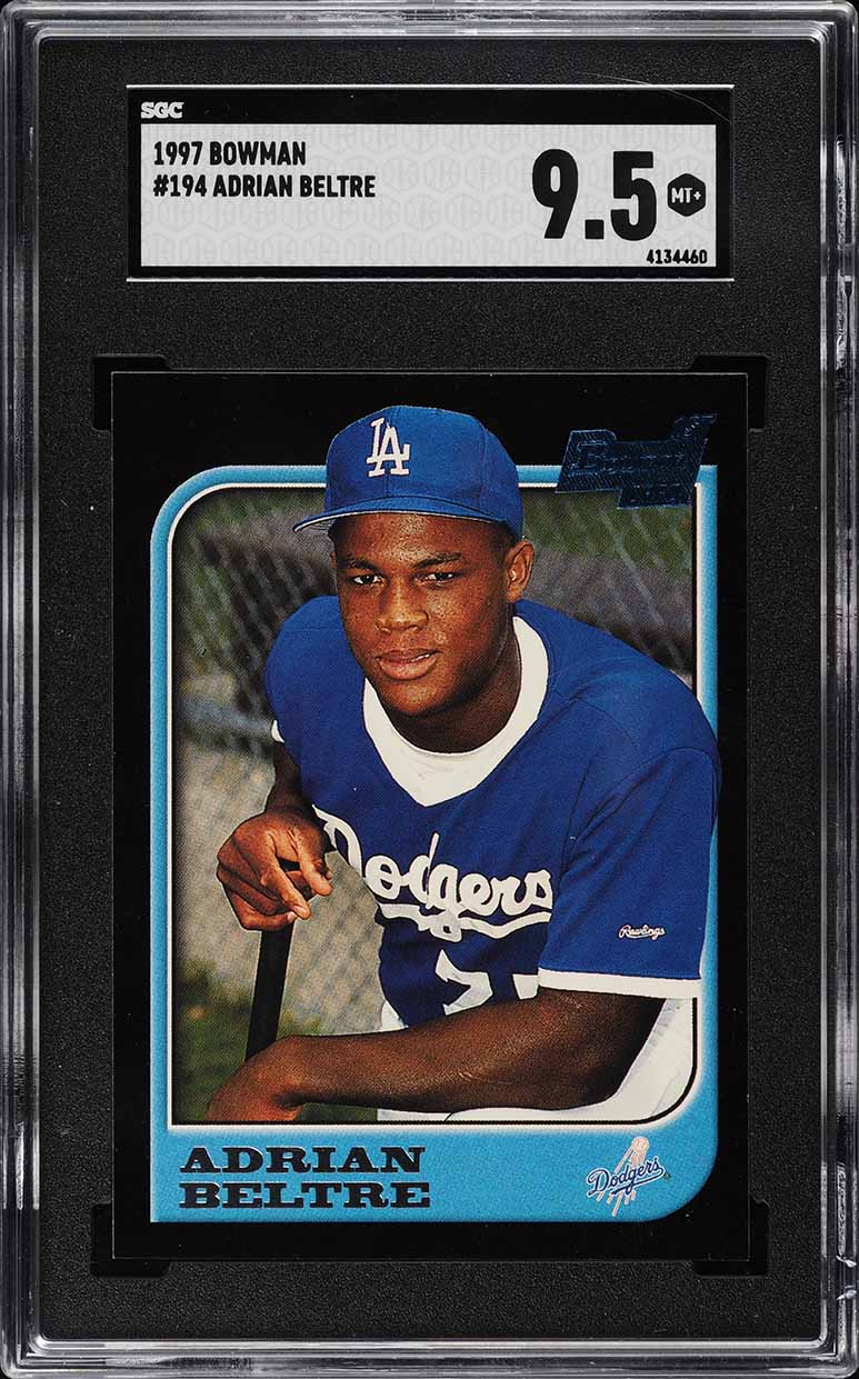 1997 Bowman Adrian Beltre ROOKIE #194 SGC 9.5 MINT+