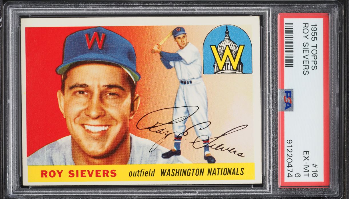 1955 Topps Roy Sievers #16 PSA 6 EXMT