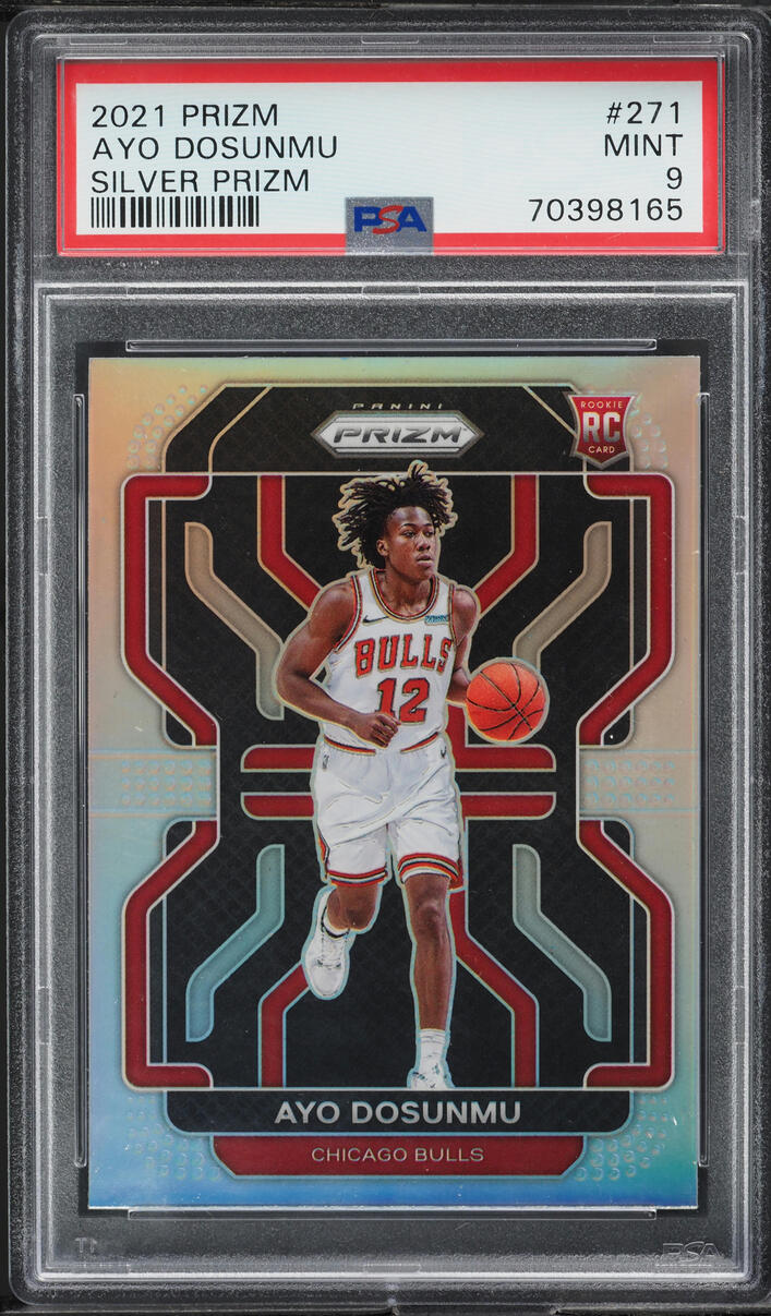 2021 Panini Prizm Silver Ayo Dosunmu ROOKIE #271 PSA 9 MINT