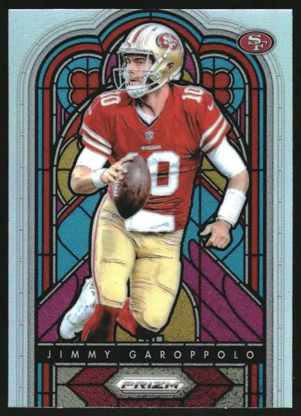 2018 Panini Prizm Stained Glass Prizm #SG-5 Jimmy Garoppolo