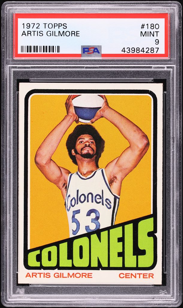 1972 Topps Basketball Artis Gilmore ROOKIE #180 PSA 9 MINT