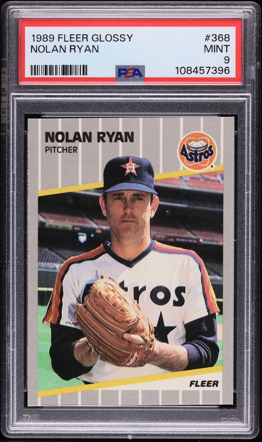 1989 Fleer Glossy Nolan Ryan #368 PSA 9 MINT