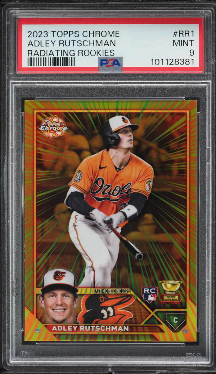 2023 Topps Chrome Radiating Adley Rutschman ROOKIE #RR-1 PSA 9 MINT