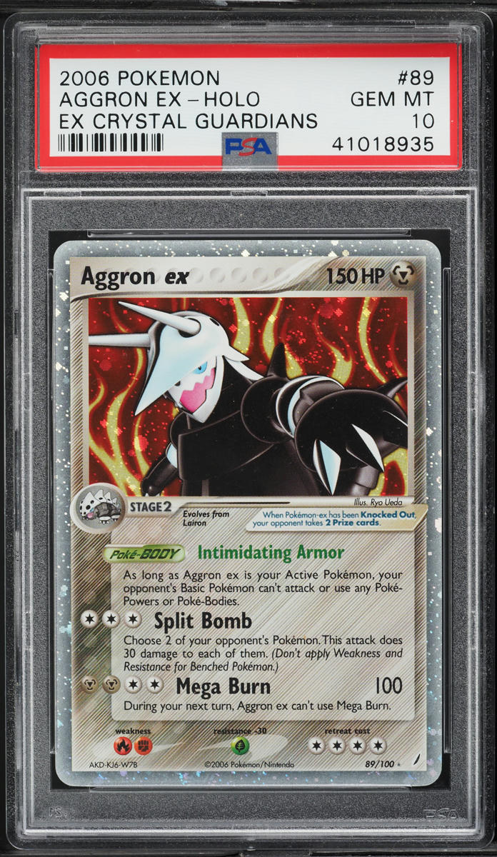 2006 Pokemon EX Crystal Guardians Holo Aggron ex #89 PSA 10 GEM MINT