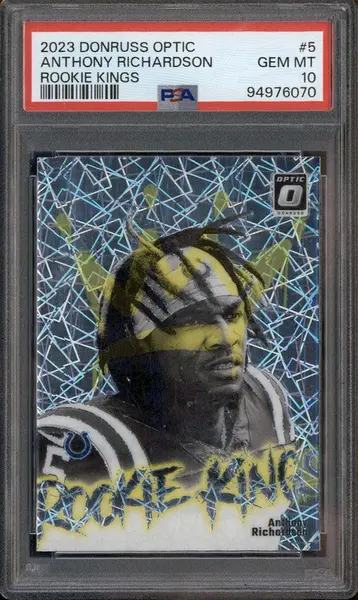 2023 Panini Donruss Optic Rookie Kings #5 Anthony Richardson RC PSA 10