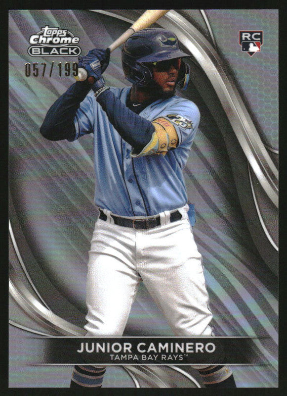 2024 Topps Chrome Black Refractors #78 Junior Caminero RC /199
