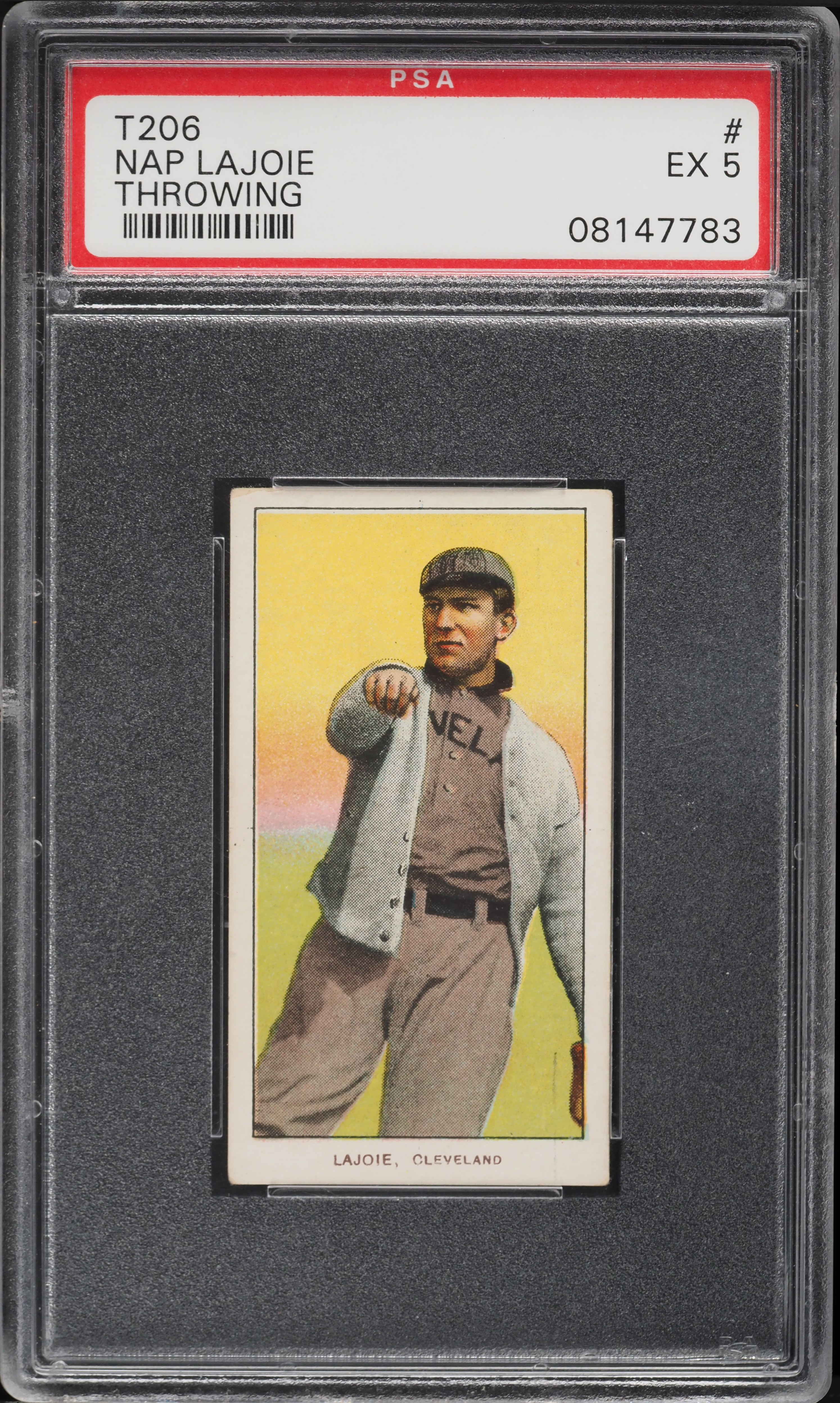 1909-11 T206 Nap Lajoie THROWING PSA 5 EX (PWCC-E)