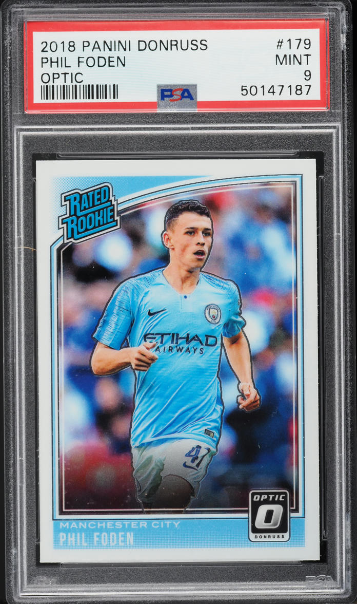 2018 Donruss Optic Phil Foden ROOKIE #179 PSA 9 MINT
