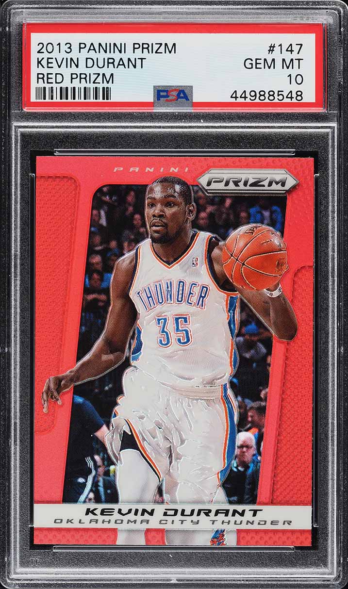 2013 Panini Prizm Red Kevin Durant #147 PSA 10 GEM MINT