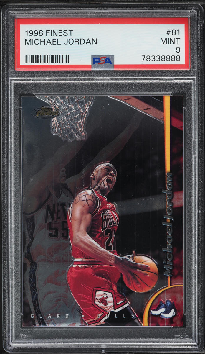 1998 Finest Basketball Michael Jordan #81 PSA 9 MINT